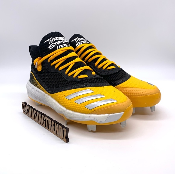 Adidas Mens Icon V Yellow Baseball Cleats main image 10